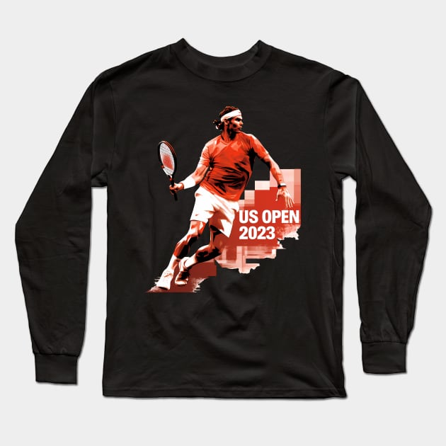 US Open 2023 Long Sleeve T-Shirt by RetroPandora